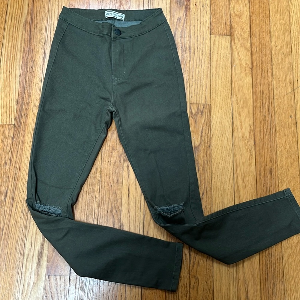 American Bazi size1, juniors pants, army green color